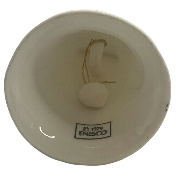 VINTAGE 1979 ENESCO BONE CHINA BELL "To My Love" ROSE FLOWERS - Picture 5 of 7